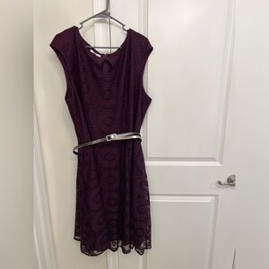 Women’s Plum purple dinner dress: